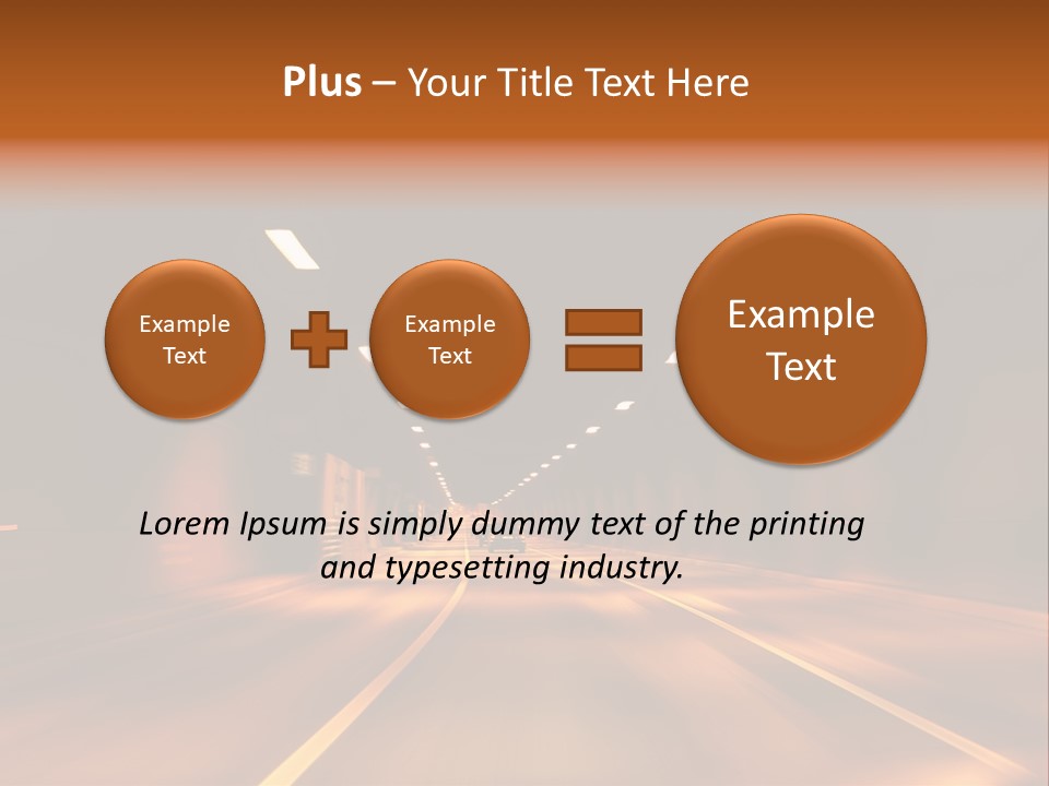Blur Road Automobile PowerPoint Template