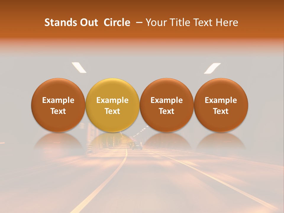 Blur Road Automobile PowerPoint Template