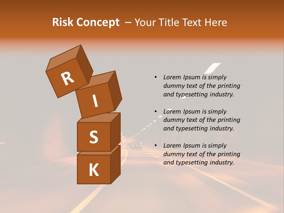Blur Road Automobile PowerPoint Template