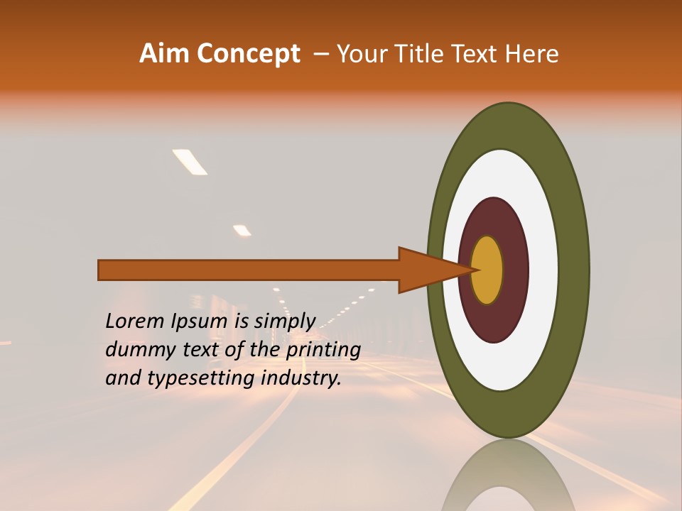 Blur Road Automobile PowerPoint Template
