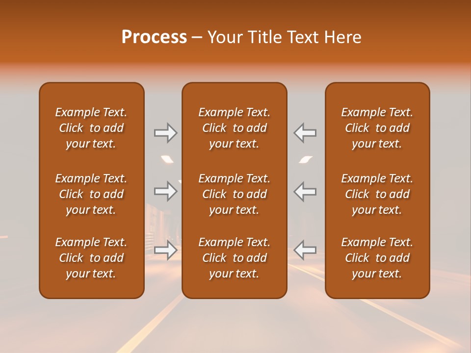 Blur Road Automobile PowerPoint Template