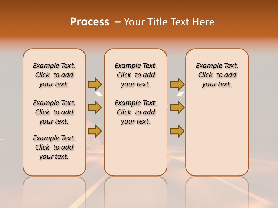 Blur Road Automobile PowerPoint Template