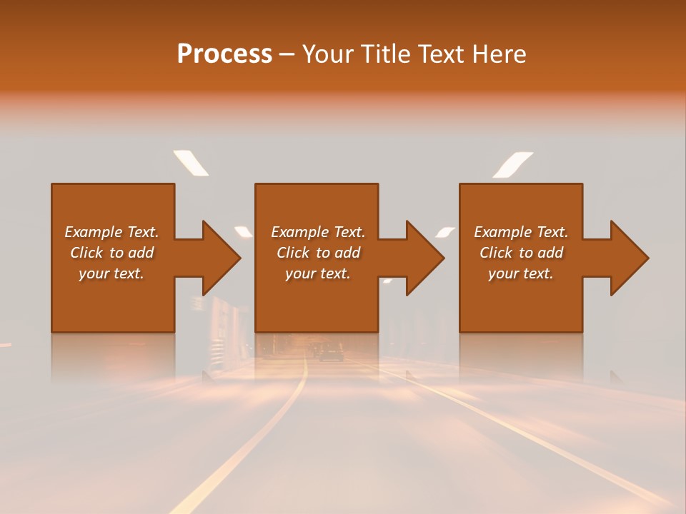 Blur Road Automobile PowerPoint Template