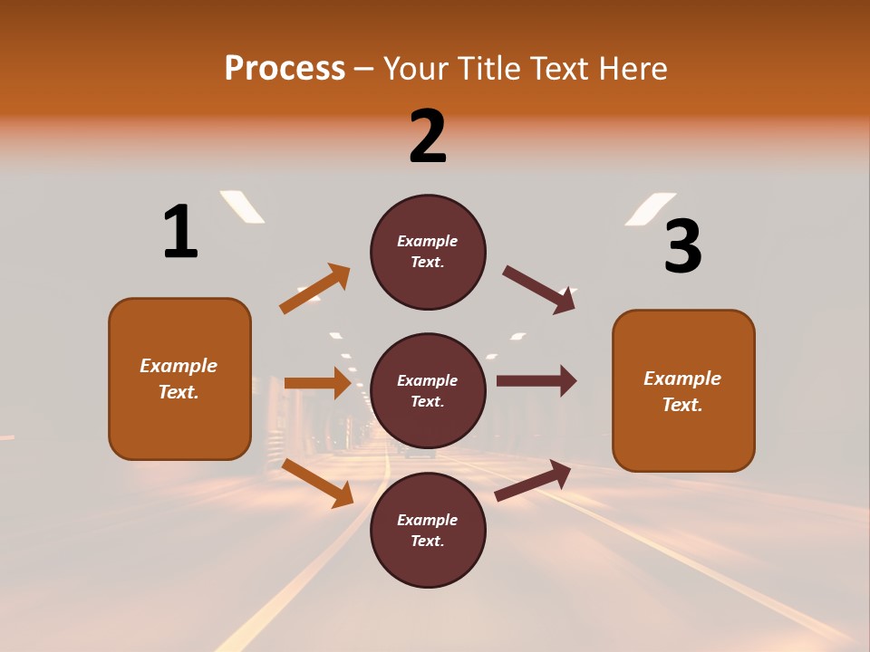 Blur Road Automobile PowerPoint Template