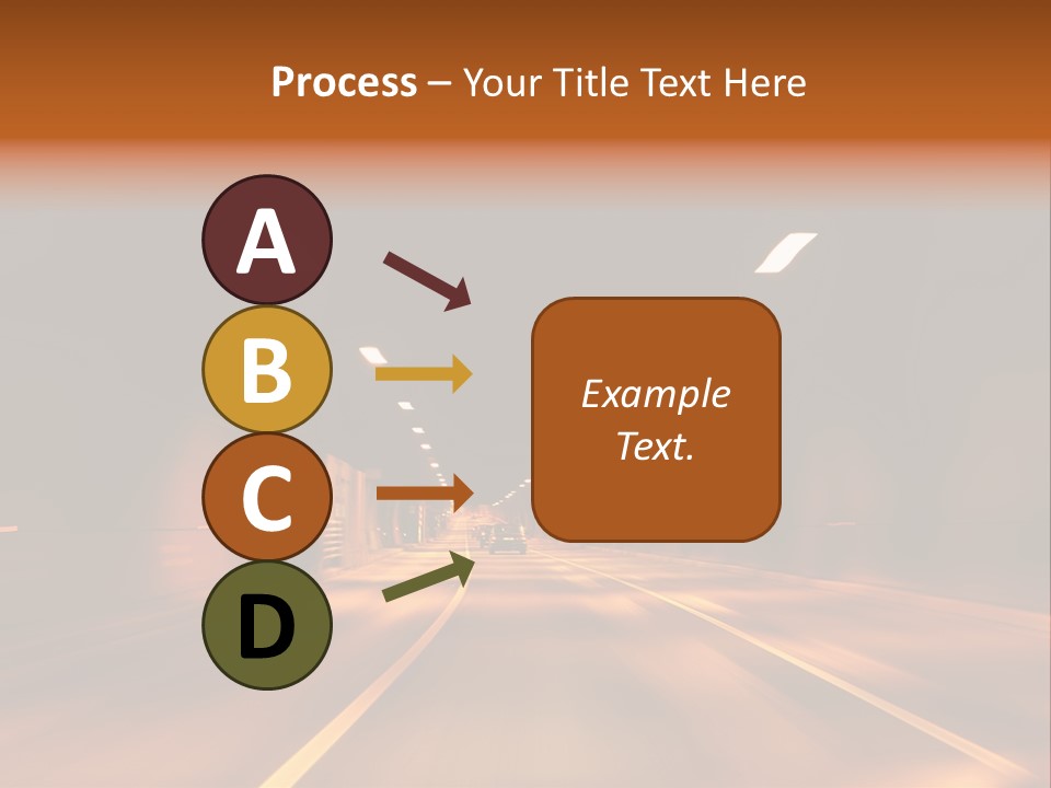 Blur Road Automobile PowerPoint Template