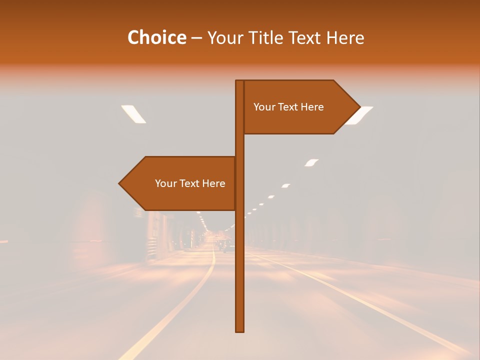 Blur Road Automobile PowerPoint Template