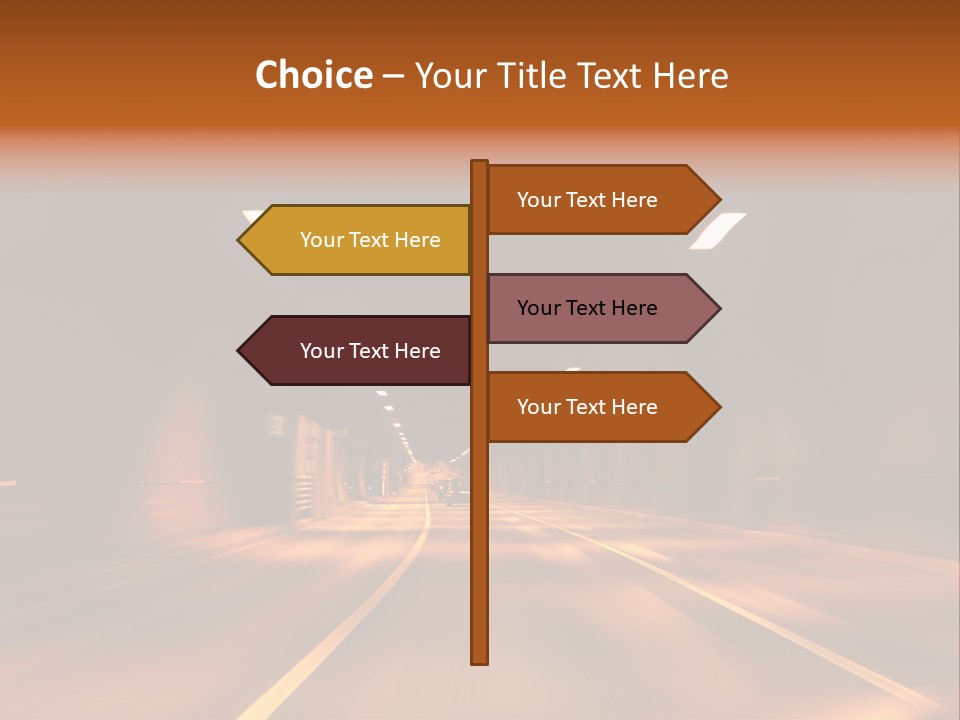 Blur Road Automobile PowerPoint Template