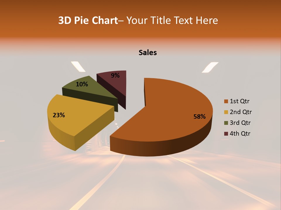Blur Road Automobile PowerPoint Template