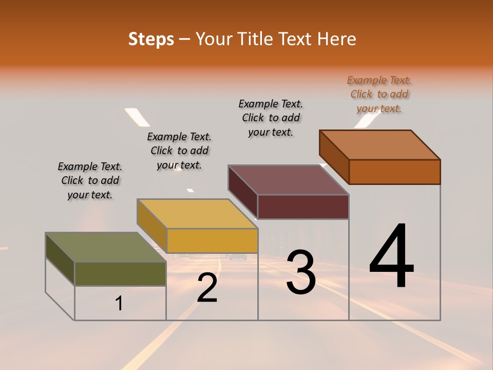Blur Road Automobile PowerPoint Template