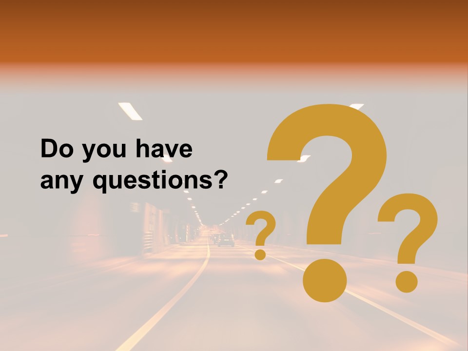 Blur Road Automobile PowerPoint Template