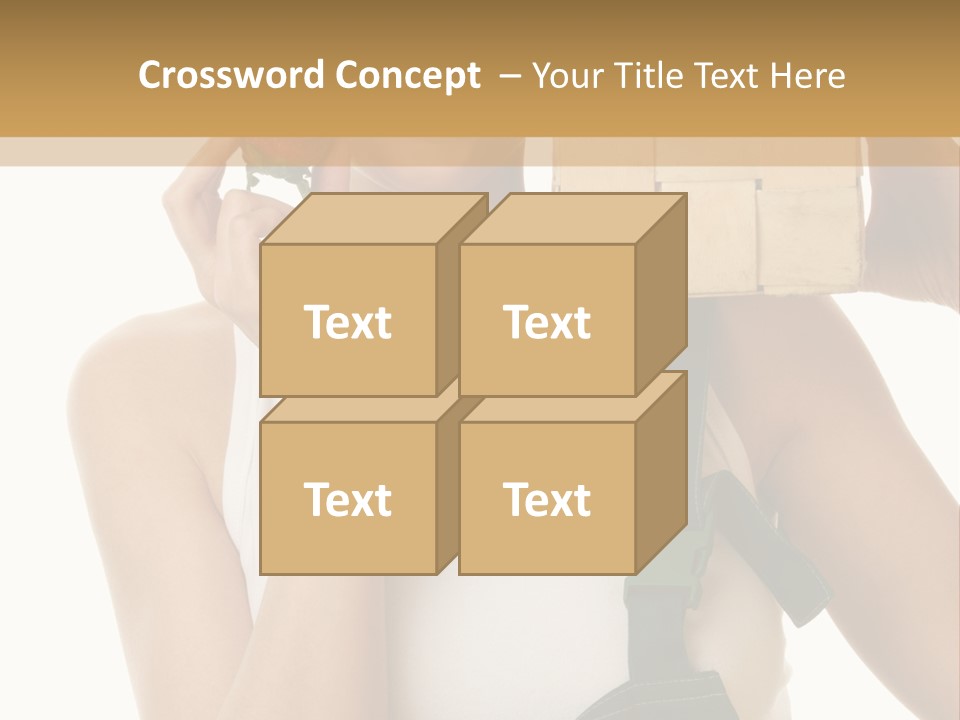 Braces White Hold PowerPoint Template