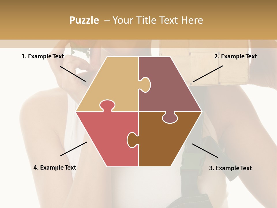 Braces White Hold PowerPoint Template