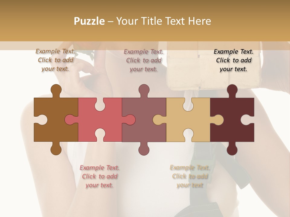 Braces White Hold PowerPoint Template