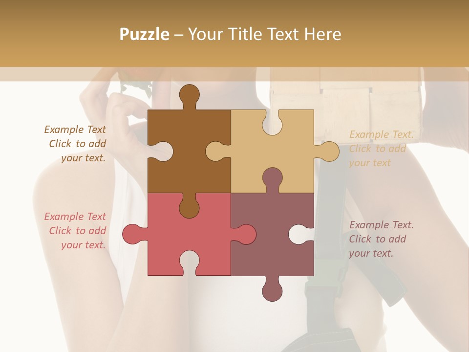 Braces White Hold PowerPoint Template