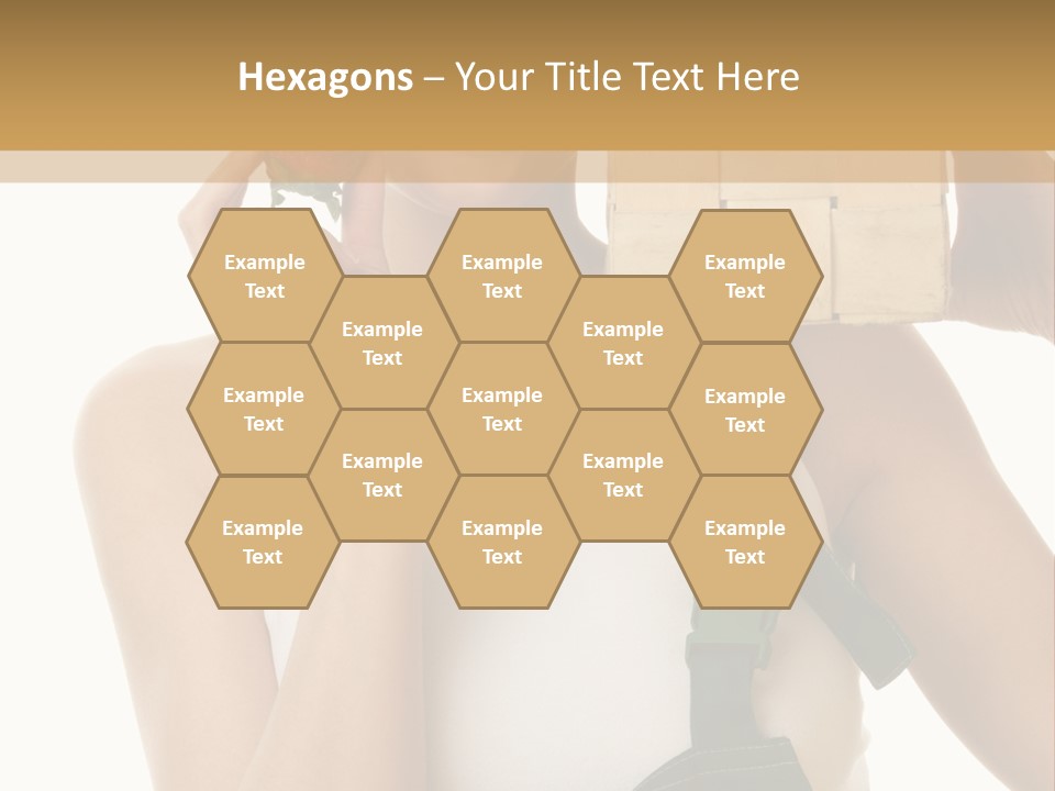 Braces White Hold PowerPoint Template