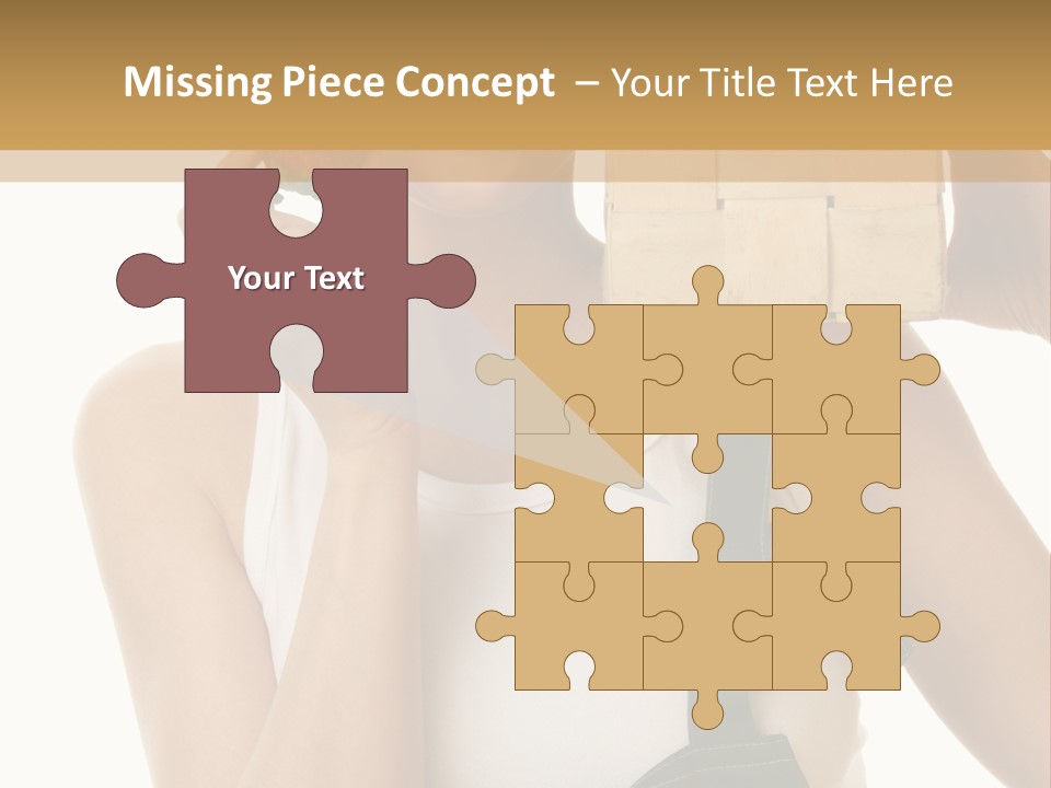 Braces White Hold PowerPoint Template