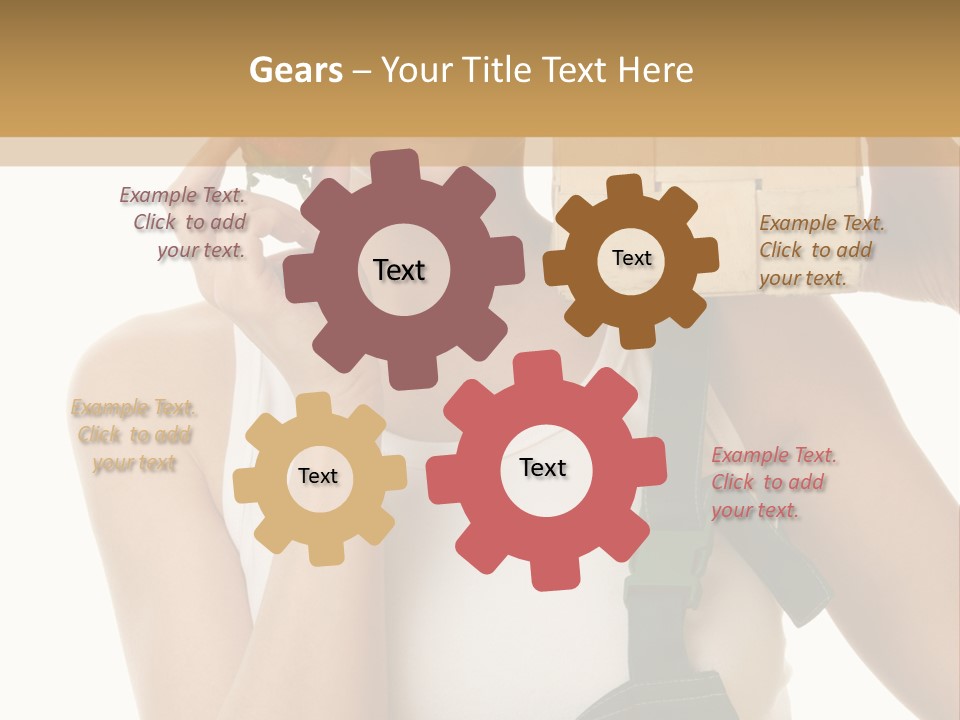 Braces White Hold PowerPoint Template