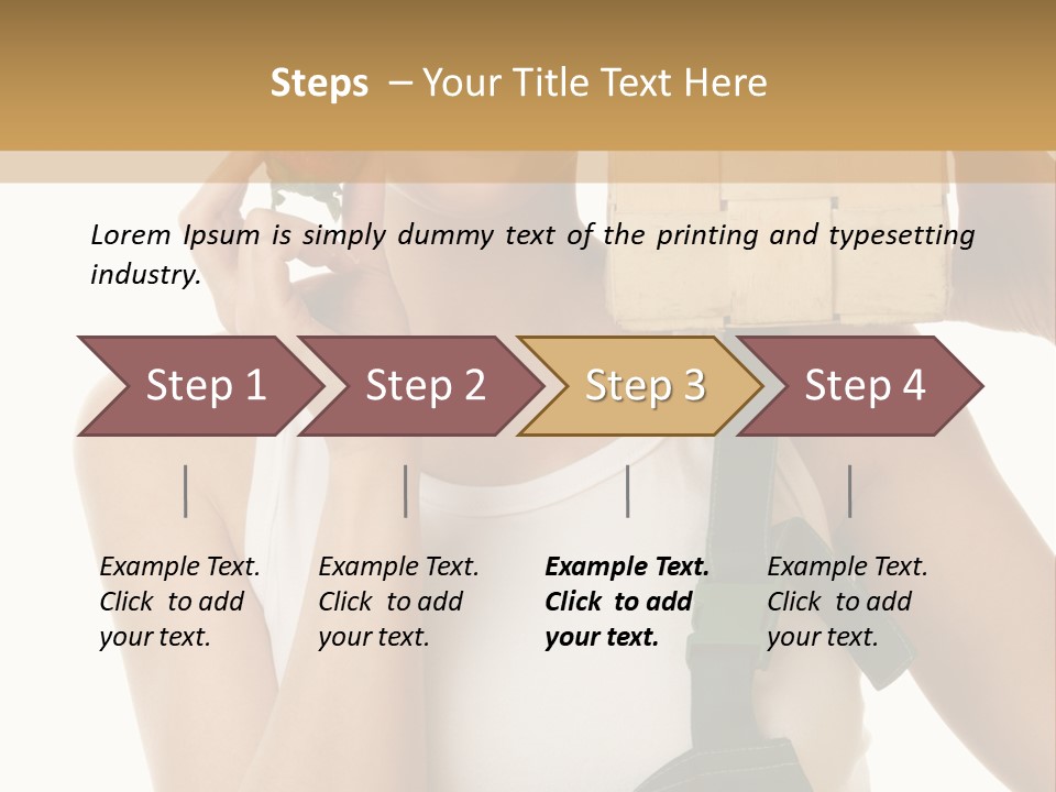 Braces White Hold PowerPoint Template
