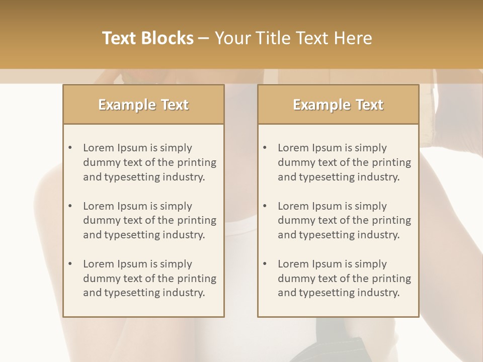 Braces White Hold PowerPoint Template