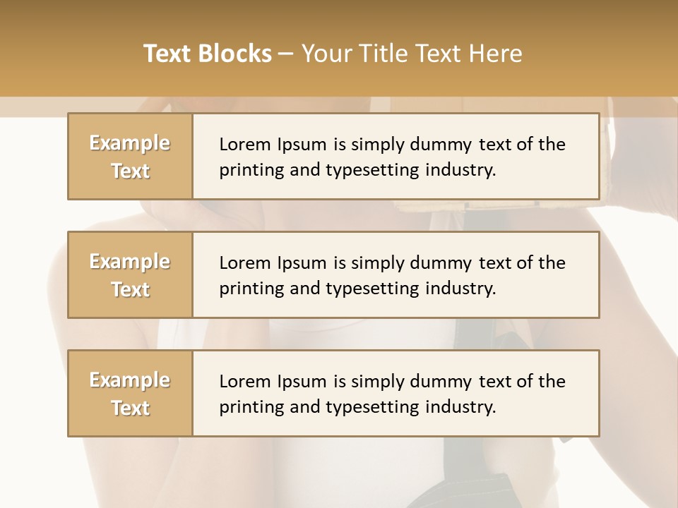 Braces White Hold PowerPoint Template