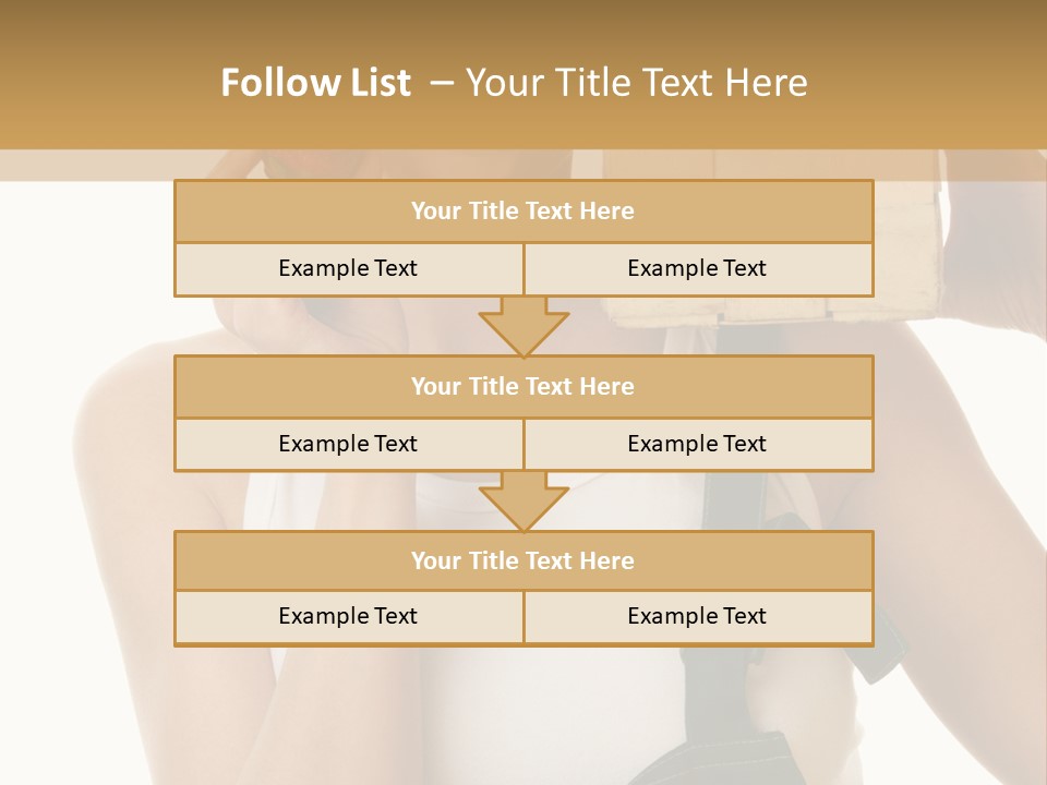 Braces White Hold PowerPoint Template