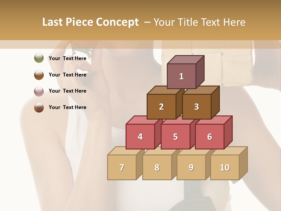 Braces White Hold PowerPoint Template