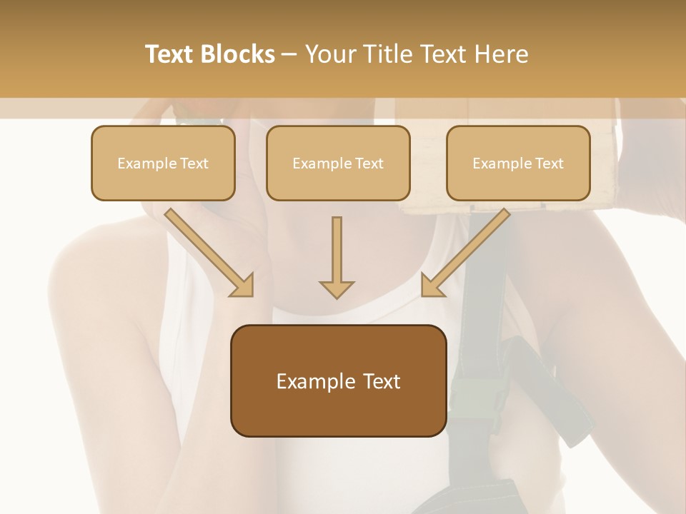 Braces White Hold PowerPoint Template