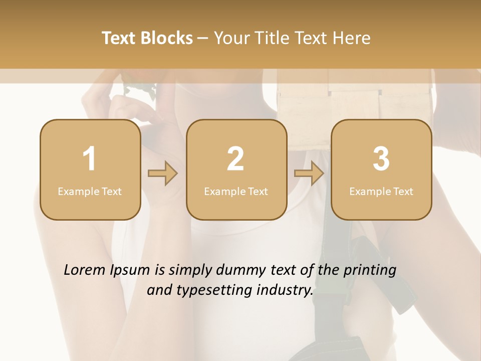 Braces White Hold PowerPoint Template