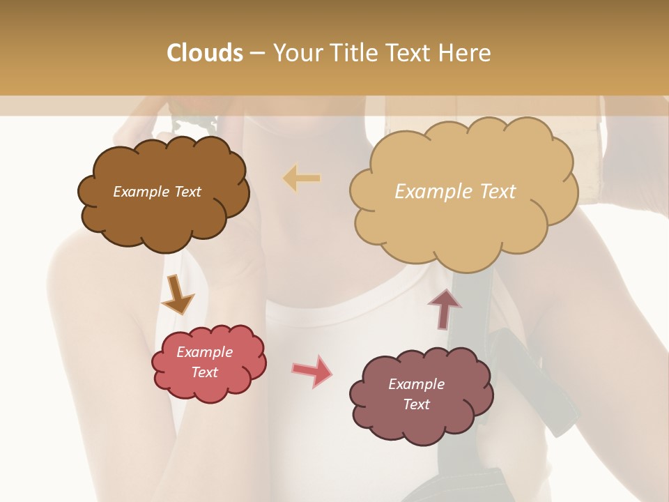 Braces White Hold PowerPoint Template