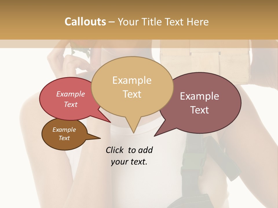 Braces White Hold PowerPoint Template