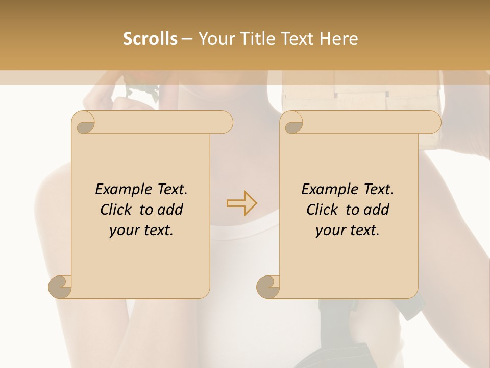 Braces White Hold PowerPoint Template