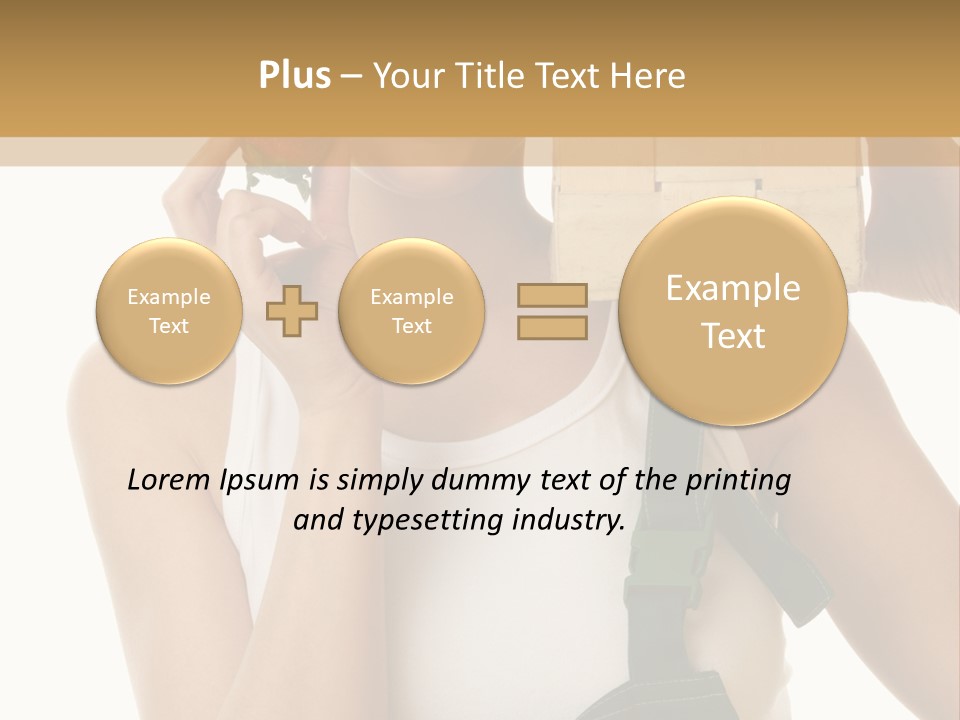 Braces White Hold PowerPoint Template
