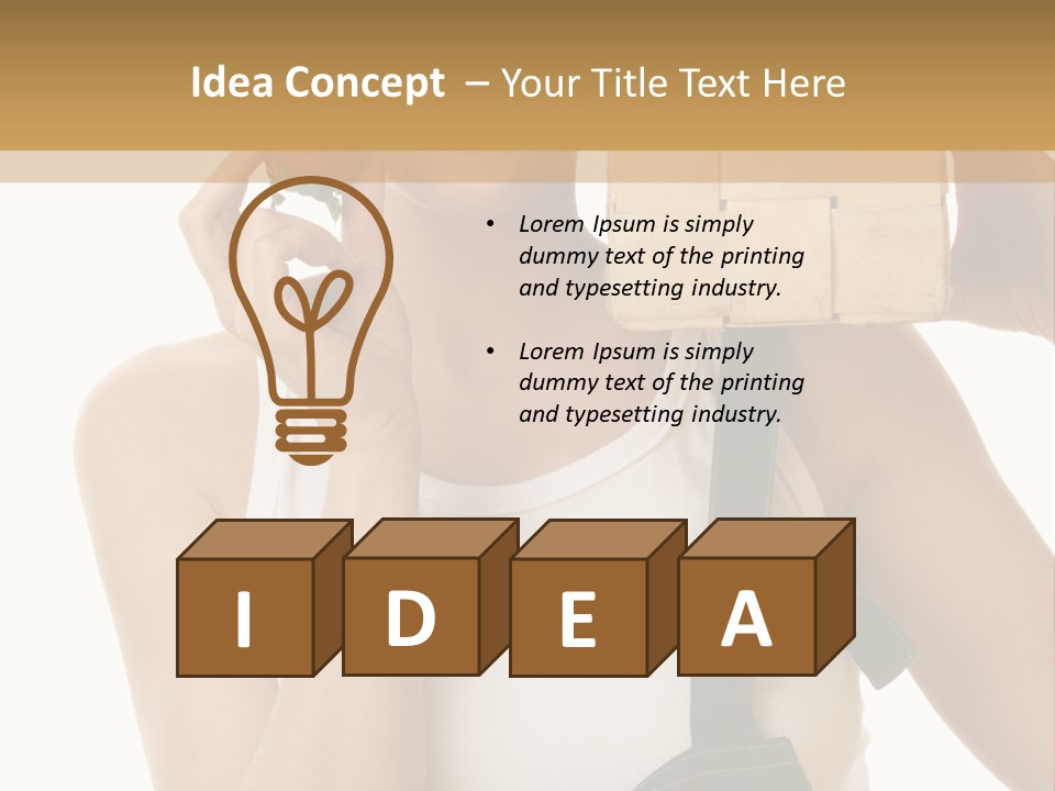 Braces White Hold PowerPoint Template