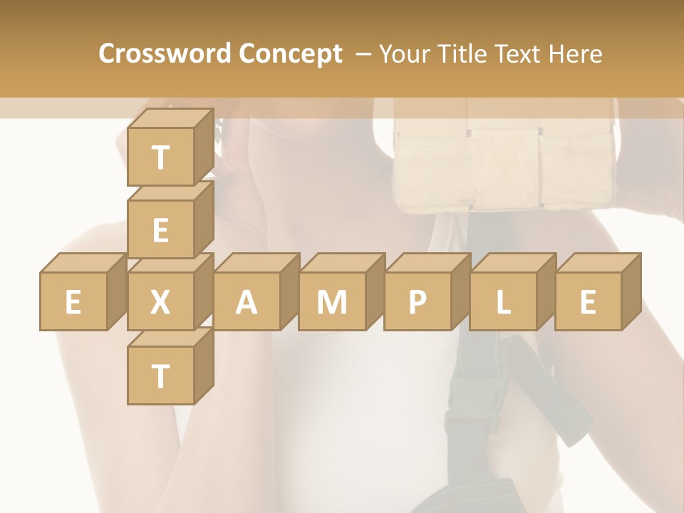 Braces White Hold PowerPoint Template