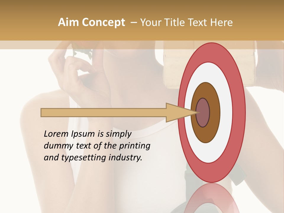 Braces White Hold PowerPoint Template