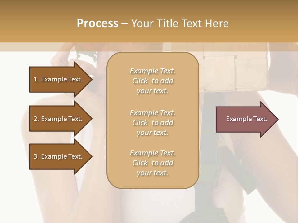 Braces White Hold PowerPoint Template