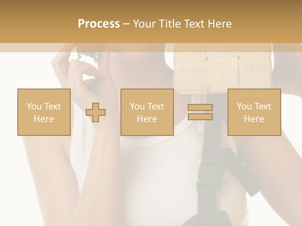 Braces White Hold PowerPoint Template