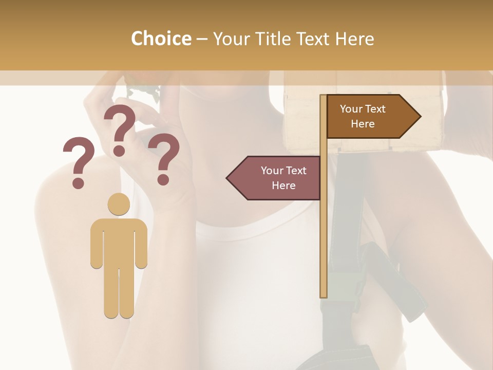 Braces White Hold PowerPoint Template