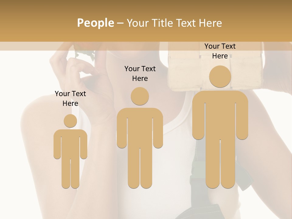 Braces White Hold PowerPoint Template