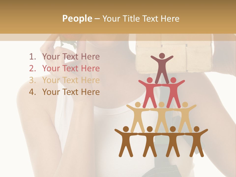 Braces White Hold PowerPoint Template