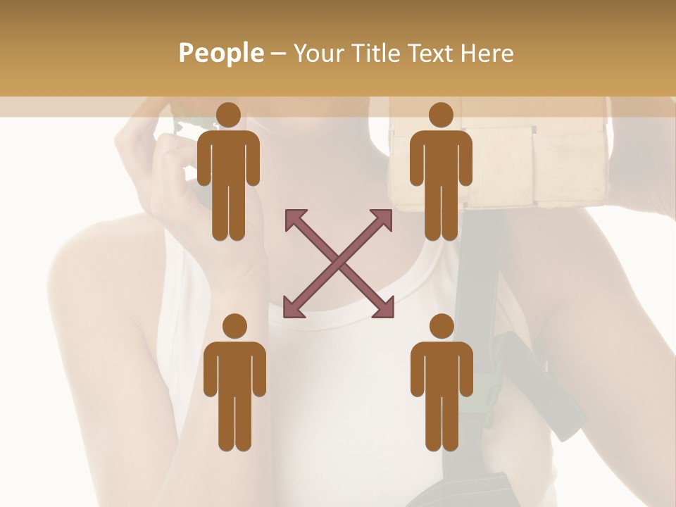 Braces White Hold PowerPoint Template