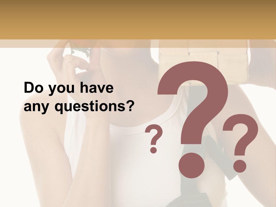 Braces White Hold PowerPoint Template