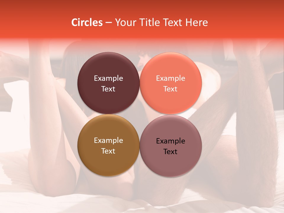 Girl And Boy In Bed PowerPoint Template