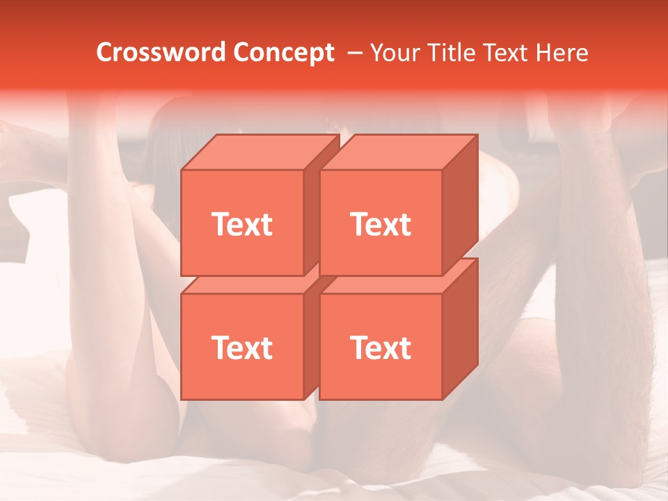 Girl And Boy In Bed PowerPoint Template