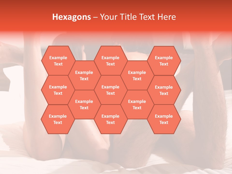 Girl And Boy In Bed PowerPoint Template