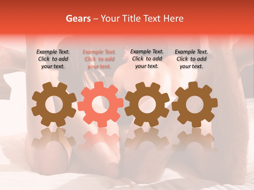 Girl And Boy In Bed PowerPoint Template