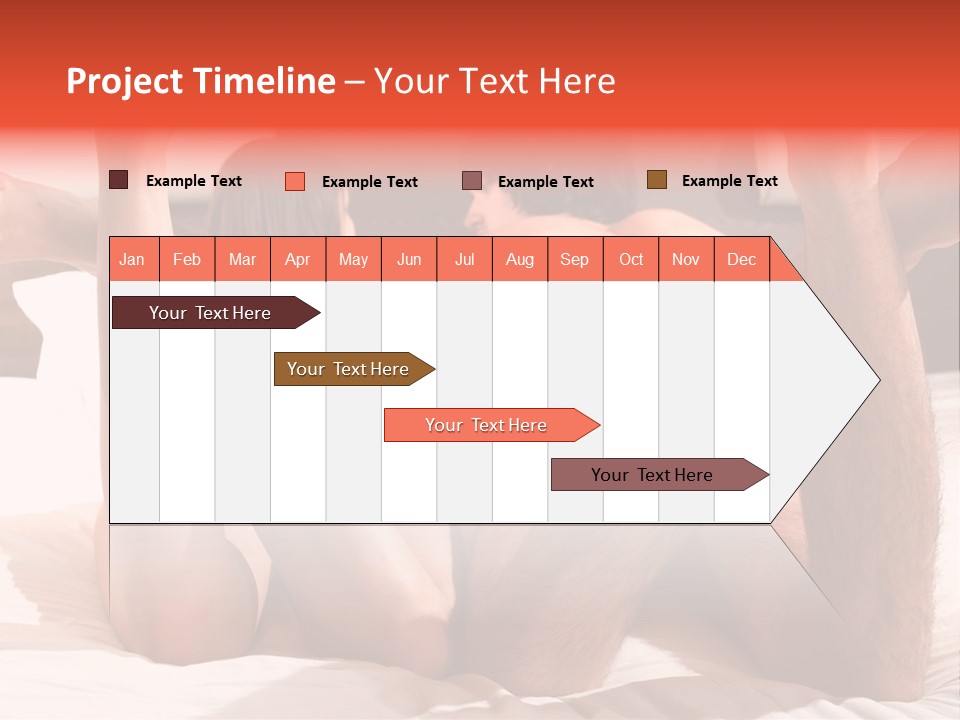 Girl And Boy In Bed PowerPoint Template