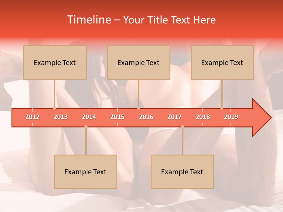 Girl And Boy In Bed PowerPoint Template