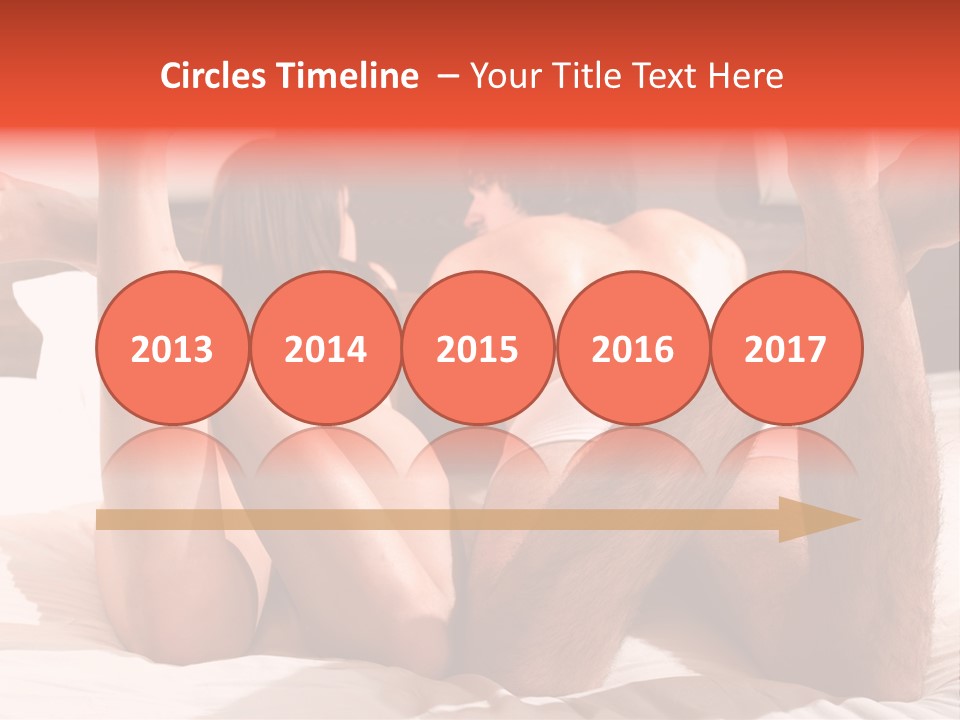 Girl And Boy In Bed PowerPoint Template