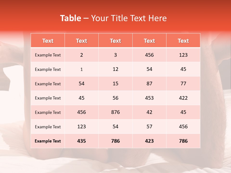 Girl And Boy In Bed PowerPoint Template